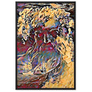 WHEN POSEIDON ASKED THE WAVES TO DANCE UPPER Framed Poster