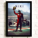 Poster Formel 1 Rennwagen Grand Prix Rennfahrer Legenden ·  Deko Print ohne Rahmen