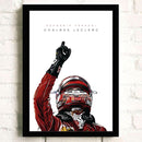 Poster Formel 1 Rennwagen Grand Prix Rennfahrer Legenden ·  Deko Print ohne Rahmen