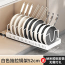 Estante ajustable para ollas | Organizador de cocina para gabinete o encimera